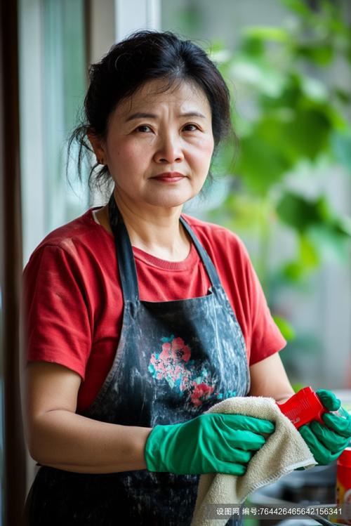 家政打扫职业人物肖像